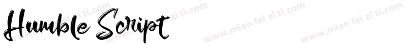 Humble Script字体转换